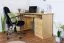 Desk solid, natural beech wood Junco 186 - Dimensions 75 x 138 x 83 cm