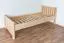 Children's bed / teen bed solid, natural beech wood 107,including slatted frames - Dimensions: 80 x 200 cm