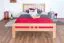 Easy Premium Line Double Bed K8 | Extra Length 140 x 220 cm | Solid Natural Beech Wood | Modern Design