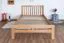 Easy Premium Line Double Bed K8 | Extra Length 140 x 220 cm | Solid Natural Beech Wood | Modern Design