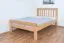 Kid / Youth bed ' Easy Premium Line ® ' K8, 120 x 200 cm Beech solid wood natural