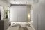 Top unit for one-door wardrobe Edegem 05 | 50 x 61 x 40 cm | color: platinum grey | ABS edges | 1 door | 1 compartment