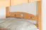 Bunk bed for adults "Easy Premium Line" K19/h incl. lying area and 2 cover panels, head and foot part with holes, solid beech wood natural - Lying surface: 90 x 200 cm (w x l), divisible