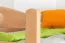 Bunk bed for adults "Easy Premium Line" K19/h incl. lying area and 2 cover panels, head and foot part with holes, solid beech wood natural - Lying surface: 90 x 200 cm (w x l), divisible