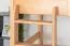 Bunk bed for adults "Easy Premium Line" K20/n incl. 2 drawers and 2 cover panels, straight headboard and footboard, solid natural beech wood - mattress base: 90 x 200 cm, divisible