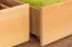 Bunk bed for adults "Easy Premium Line" K20/n incl. 2 drawers and 2 cover panels, straight headboard and footboard, solid natural beech wood - mattress base: 90 x 200 cm, divisible