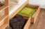 Bunk bed for adults "Easy Premium Line" K20/n incl. 2 drawers and 2 cover panels, straight headboard and footboard, solid natural beech wood - mattress base: 90 x 200 cm, divisible
