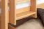 Bunk bed for adults "Easy Premium Line" K20/n incl. 2 drawers and 2 cover panels, straight headboard and footboard, solid natural beech wood - mattress base: 90 x 200 cm, divisible