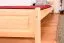 Single bed / guest bed solid pine solid wood natural 78, incl. slatted frame - 80 x 200 cm