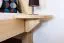 Single bed / guest bed solid beech wood natural 110, incl. slatted frame - dimensions 140 x 200 cm