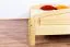 Double bed / guest bed solid pine solid wood natural 87, incl. slatted frame - 160 x 200 cm (W x L)