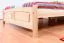 Children's bed / Teen bed solid, natural beech wood 117, iincluding slatted frame - Measurements 140 x 200 cm