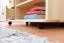 TV Cabinet Solid Pine Natural Junco 202 | 62 x 82 x 46 cm | Space-Saving Design, 4 Castors, Ample Storage