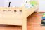 Children's Bed or Youth Bed | Solid Pine Wood | Natural Finish | Slatted Frame Included | 80 x 200 cm