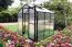 Safran PRO 02 greenhouse, 175 x 178 x 192 cm, profile color black, incl. substructure and 1 skylight, twin-wall sheets