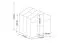 Safran PRO 02 greenhouse, 175 x 178 x 192 cm, profile color black, incl. substructure and 1 skylight, twin-wall sheets