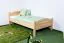 Children's Bed / Youth Bed Solid Beech Wood Natural 113C | 100 x 200 cm | Includes Slatted Frame | Premium Quality