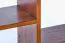 Suspended rack / Wall shelf solid pine wood, Walnut colours Junco 288 - Measurements: 50 x 130 x 20 cm (H x W x D)