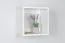 Wall Shelf Milo 44 | White | Solid Wood | 37 x 37 x 25 cm | Space-Saving Suspended Rack