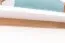 Suspended rack / Wall shelf Lefua 11, Colour: White / Walnut - Measurements: 14 x 80 x 16 cm (h x w x d)