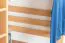 Loft bed "Easy Premium Line" K23/n, solid beech wood natural lacquered, divisible - lying surface: 120 x 200 cm
