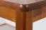 Solid Pine Table | Rustic Oak Color | Junco 226B | Square | 50 x 90 cm | Space-Saving, Sturdy Design