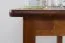 Solid Pine Table | Rustic Oak Color | Junco 226B | Square | 50 x 90 cm | Space-Saving, Sturdy Design
