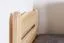 Single bed / functional bed solid pine solid wood natural 92, incl. slatted frame - 90 x 200 cm (W x D)