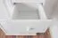 Chest of Drawers Solid Pine Wood White Lacquered | Junco 159 | 123 x 80 x 42 cm | 5 Drawers & 4 Compartments