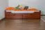 Children's Bed / Youth Bed Easy Premium Line K1/1n | 2 Drawers & Cover Panels | 90 x 200 cm | Solid Beech Wood Cherry