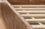 Trundle bed / second mattress base for bed - solid pine, walnut-colored 003- Dimensions 18.50 x 198 x 95 cm (H x W x D)