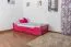Children's Bed / Youth Bed Easy Premium Line K1/1n | 90 x 200 cm | Solid Beech Wood | Pink | 2 Drawers & 2 Cover Panels