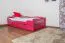 Children's Bed / Youth Bed Easy Premium Line K1/1n | 90 x 200 cm | Solid Beech Wood | Pink | 2 Drawers & 2 Cover Panels