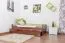 Children's Bed / Youth Bed Easy Premium Line K1/1h | 2nd Berth & 2 Cover Panels | 90 x 200 cm | Dark Brown Solid Beech Wood