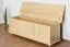 Solid Pine Blanket Box 179 | Natural Finish | 50 x 154 x 46 cm Storage Chest | Rustic Engraved Design