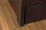 Single bed / guest bed "Easy Premium Line" K4 incl. 2 drawers and 1 cover panel, 120 x 200 cm solid beech wood chocolate brown