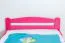 Youth Bed Easy Premium Line K4 | 120 x 200 cm | Solid Beech Wood | Pink | 2 Drawers & Cover Panel