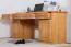 Desk solid pine wood, Alder colours Pipilo 19 - Measurements: 78 x 182 x 54 cm (H x W x D)