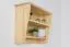 Hanging Wall Shelf Solid Pine Natural Junco 337 | Modern Design | 48 x 64 x 24 cm