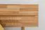 Youth bed / futon bed made of oiled solid oak wood Wooden Nature 01, mattress size: 140 x 200 cm, with headboard, frame thickness 25 mm