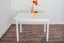 Table Pine solid wood white lacquered Junco 228B (angular) - 110 x 70 cm (W x D)