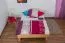 Wooden Nature 04 youth bed, oiled solid beech heartwood - Lying surface 120 x 200 cm (W x L)