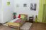 Wooden Nature 02 youth bed, solid oiled beech heartwood - lying surface 100 x 200 cm (W x L)