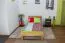 Wooden Nature 02 youth bed, solid oiled beech heartwood - lying surface 100 x 200 cm (W x L)
