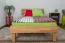 Wooden Nature 02 youth bed, solid oiled beech heartwood - lying surface 100 x 200 cm (W x L)