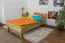 Wooden Nature 02 youth bed, solid oiled beech heartwood - lying surface 100 x 200 cm (W x L)
