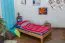 Wooden Nature 04 youth bed, solid oiled beech heartwood - lying surface 100 x 200 cm (W x L)