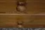 Bedside table 002, solid pine wood, oak finish - 43 x 43 x 33 cm (H x W x D)