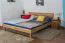 Futon bed / Solid wood bed Wooden Nature 02, heartbeech wood, oiled - size 180 x 200 cm