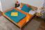 Futon Bed | Solid Oiled Beech Heartwood | 180 x 200 cm Lying Surface | Modern & Stable